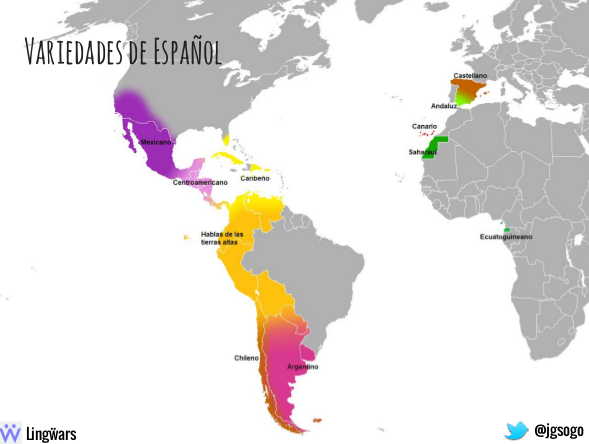 Variedades principales de español